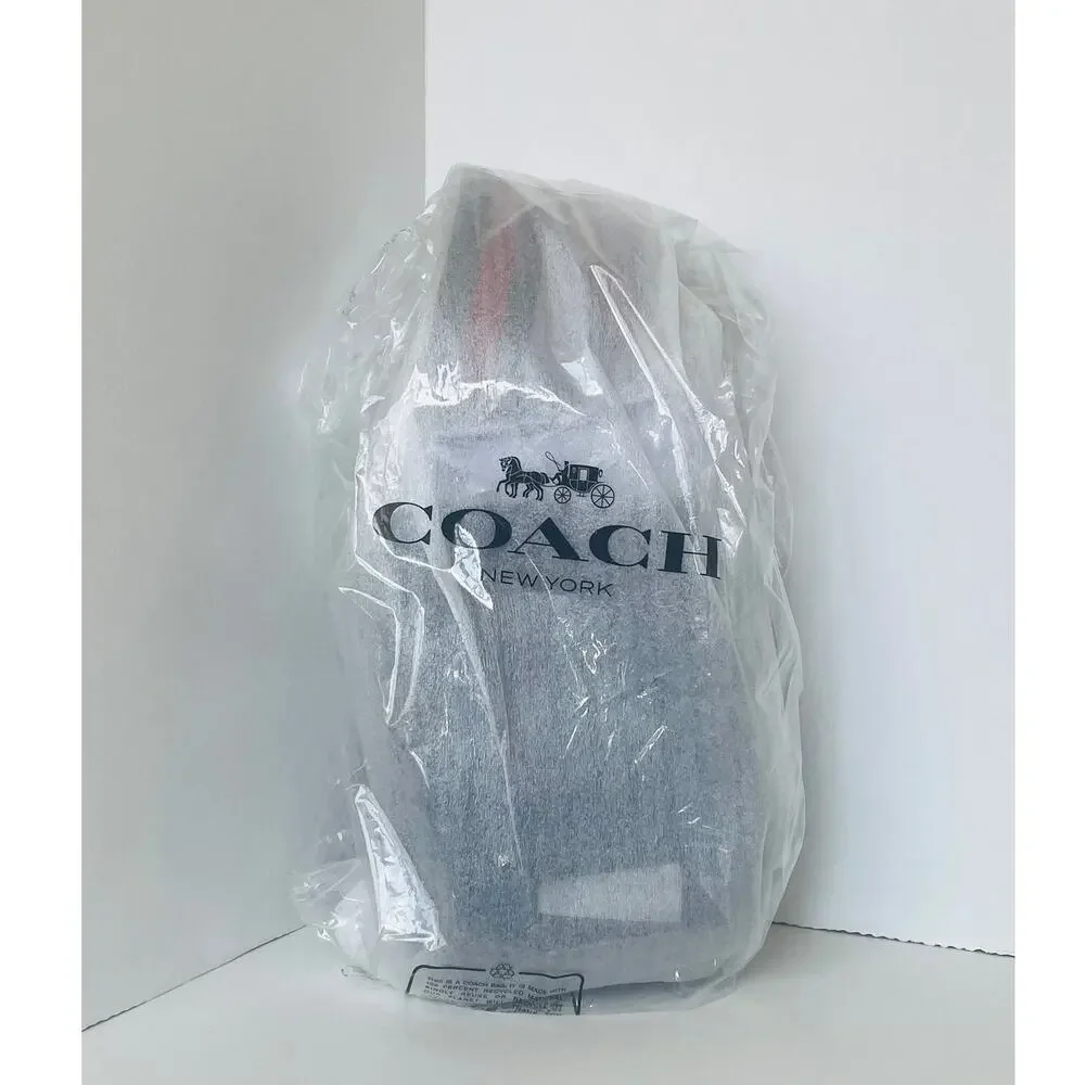 Coach Racer Sling Pack CDC85 Leather Varsity Stripe Small Crossbody - Picture 2 of 13